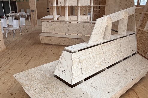 Greenbuildinglab Fertiges Pavilion Rechts Greenbuildinglab Fertiges Pavilion von rechts