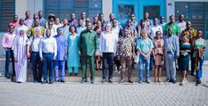 Group photo taken immediately after the introductory session at UBIDS during the in-situ capacity-building course implementation, featuring both staff and students from all partner universities.