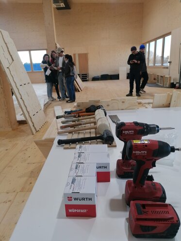 Greenbuildinglab Studenten Besprechung